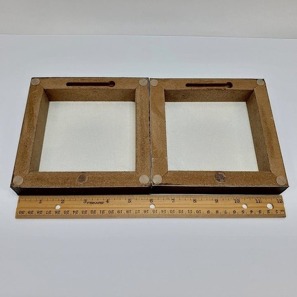 French Farmhouse Roosters Square Canvas Set of 2 Rebecca Baer - Picture 9 of 11